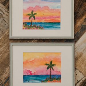 Aqua Sky with Palm (LC016)