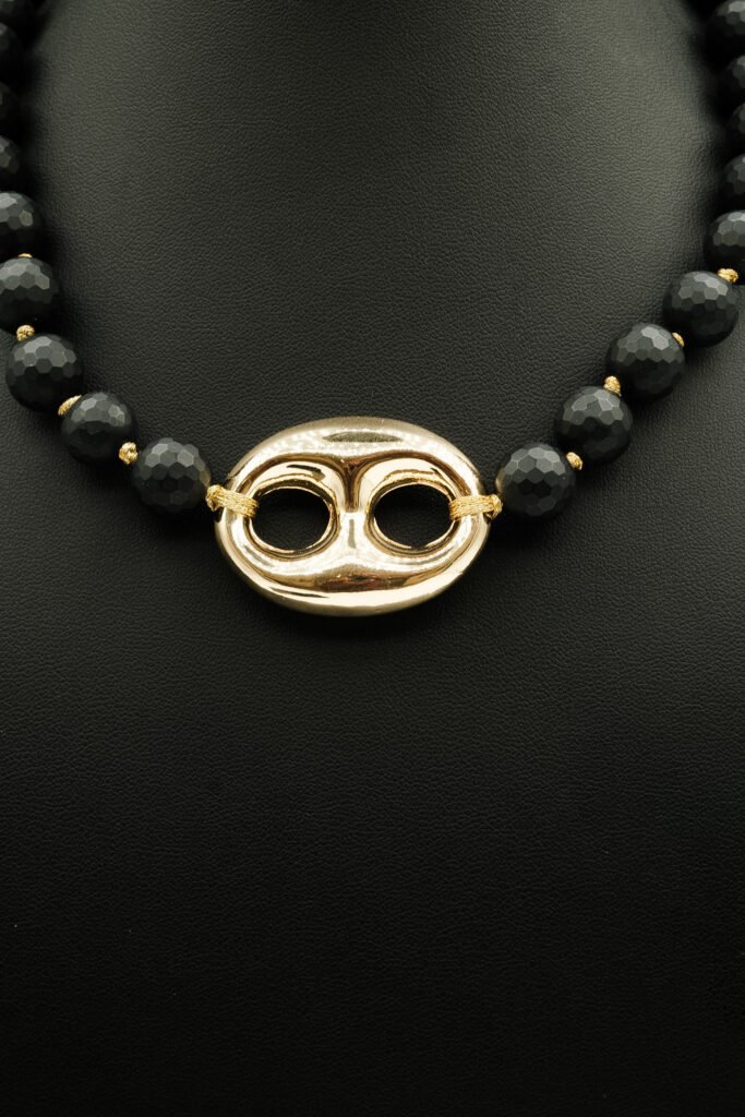 Gemstone and Gold Necklace (MK NL-28)