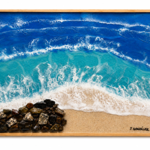 Resin frame rocks
