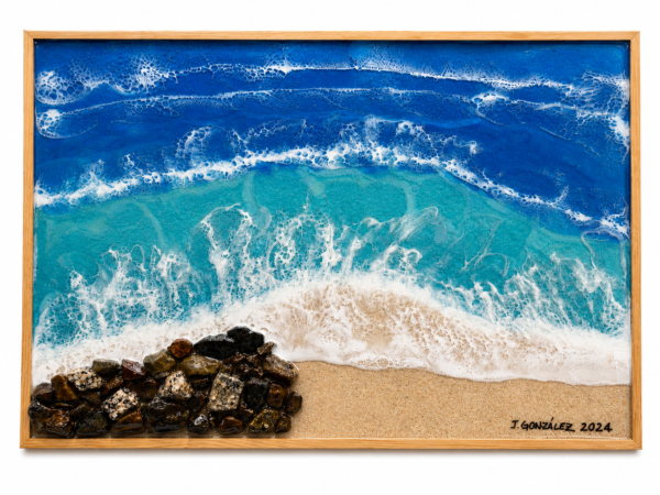 Resin frame rocks