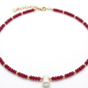 Jade and Pearl Necklace (MK-NL-19)