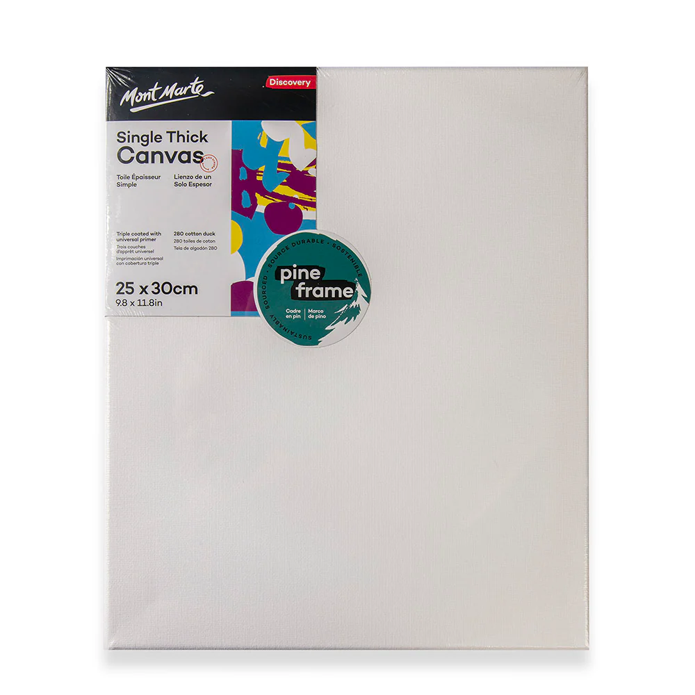 Single Thick Canvas Discovery 25 x 30cm (9.8 x 11.8in)