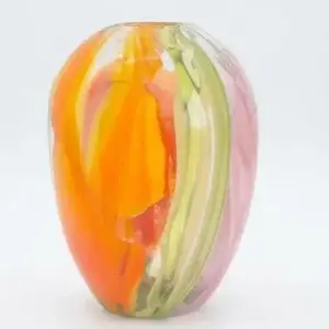 Swirling tulip petals bulbvase