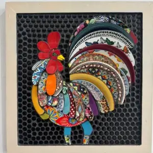Chico, ceramic art by Donna Lee Oduber, shown at the Aruba Art Fair 2026