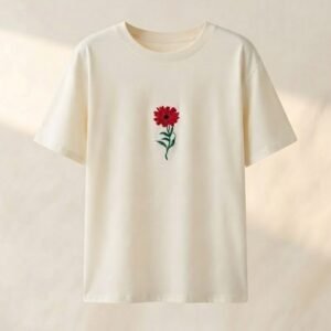 Flow Tshirt White Flower