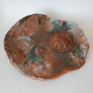 Platter by Helena Hoes – ceramic, Traces of Life in TerraBlue